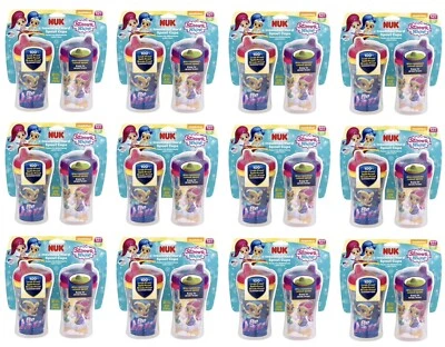 Venta al por mayor 12 X NUK Shimmer & Shine 9 onzas paquete de 2 tazas para sorber $2,50 Foto 1 de 3