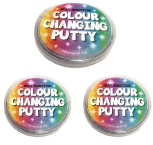 3x Colour Changing Putty Heat Sensitive Slime Kids Pocket Money Stocking Filler - Picture 1 of 3