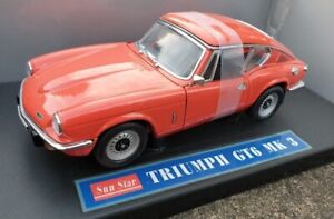 Sun Star 1/18 Scale Diecast 1056 - Triumph GT6 Mk 3 - Orange