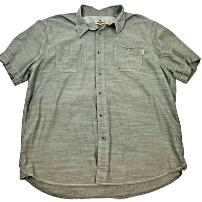 Woolrich Shirt Mens XL Green Short Sleeve Pockets Button Up Hiking Gorpcore - Image 1 of 4