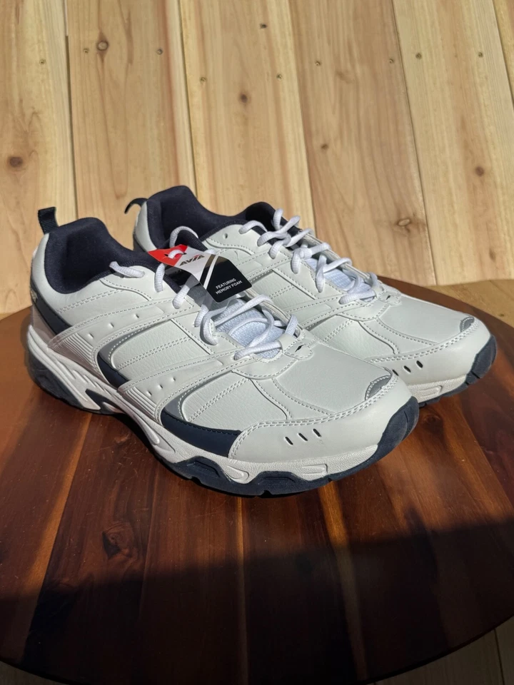 Tênis Avia Avi Verge masculino com cadarço branco marinho verdadeiro tamanho 14 A1313MWD - Imagem 1 de 4