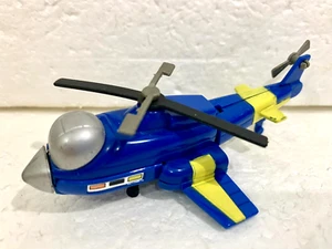 Zybots: vintage Chopper blue helicopter w/ intact blades complete lot KO Remco - Picture 1 of 3