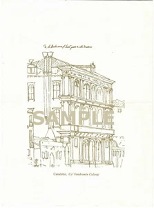 Menù Casino di Venezia Cà Vendramin Calergi 30° Venice Marathon - Imagen 1 de 3