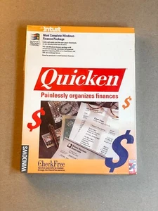 Quicken Version 1.01 Windows OS – 1991 w/5.25" & 3.5" Disks — UNOPENED - Photo 1/8