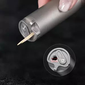 Waterproof Titanium Medication Pill Container Box Bottle Case Key chain Holder - Picture 1 of 13