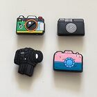 Digital Camera Photography Themed Shoe Charms x4 New Never Used