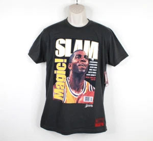 Magic Johnson Mitchell & Ness SLAM Magazine Cover Shirt Medium Lakers - Picture 1 of 9