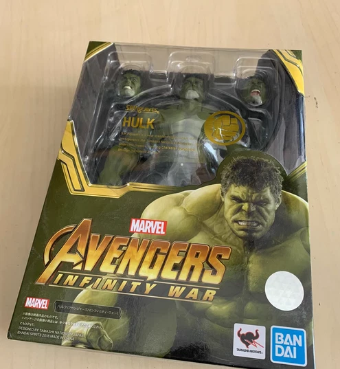 Bandai Shf Avengers 3 Hulk Edición Limitada Modelo Jugar Estatua Hecha a Mano Foto 1 de 4