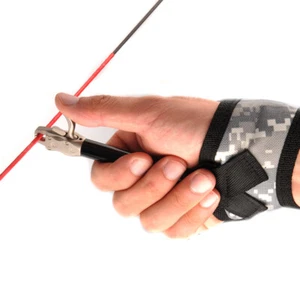 360° Adjust Wrist Strap Camo Compound Bow Release for Left Right Handed Archery - Picture 1 of 12