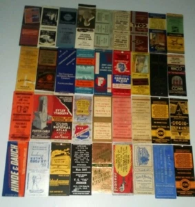 36 Vintage 1940s-50s MATCHBOOK COVERS BUSINESS and INDUSTRY COAL Advertising - Picture 1 of 3