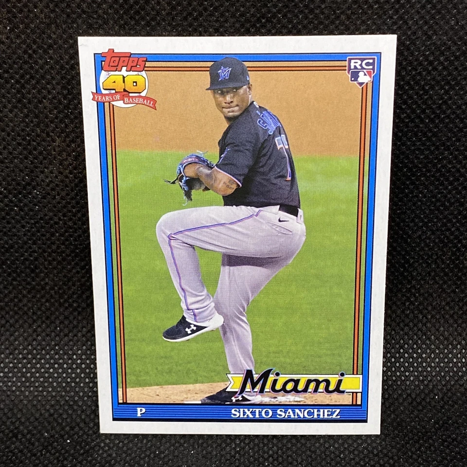 2021 Topps Archives Sixto Sanchez RC Miami Marlins Rookie #188 - Image 1 of 2