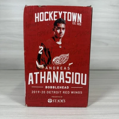 Detroit Red Wings Bobblehead Andreas Athanasiou NHL Hockey 2019-20 Season St Joe - Image 1 of 4