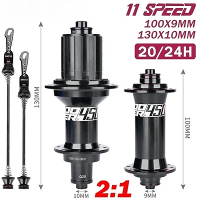 Bujes de bicicleta de carretera freno en V buje de bicicleta delantero trasero 20 24 orificios HGR XDR MSR buje libre Foto 1 de 4