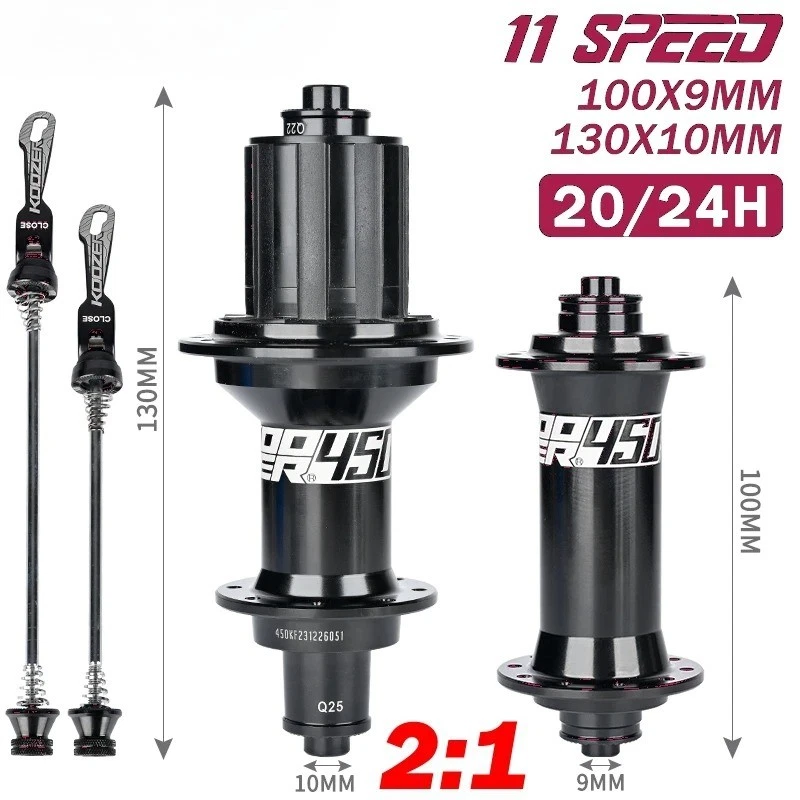 Bujes de bicicleta de carretera freno en V buje de bicicleta delantero trasero 20 24 orificios HGR XDR MSR buje libre Foto 1 de 4