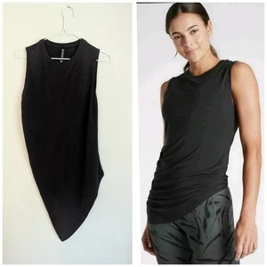 Athleta Damen XS Cloudlight Restore Tank Top schwarz Modal Jersey asymmetrisch - Bild 1 von 9
