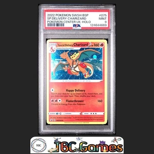 Special Delivery Charizard SWSH Black Star Promo #075 Center UK PSA 9 - Bild 1 von 2