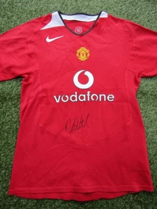 Maglia calcio Darren Fletcher firmata a mano Manchester United Home - Autografo - Foto 1 di 2