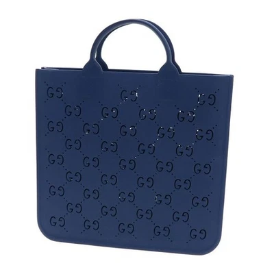Gucci GG Supreme Children's Rubber Tote Bag Handbag Navy Blue 679365 - Image 1 of 4