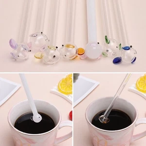 Transparent Glass Straw Juice Milk Drinking Drinking Tube for Bar Accessories - Picture 1 of 12