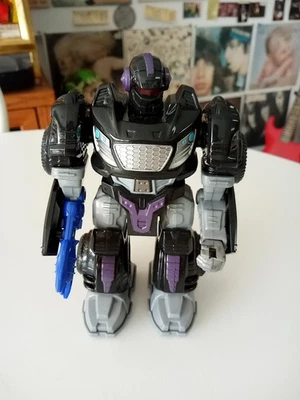 Figura de robot HAP-P-KID juguete para caminar figura de acción de 6,5 pulgadas para niños negra/púrpura Foto 1 de 4