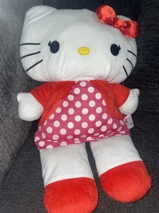 Hello Kitty By Sanrio Polka Dot Dress 2011 Plush Toy Length 21" - Picture 1 of 6