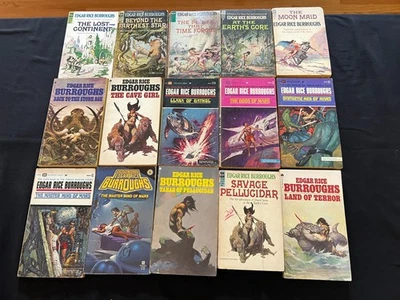 Edgar Rice Burroughs Lot of 15 Vintage PBs - Изображение 1 из 4