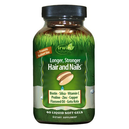 Longer Stronger Hair And Nails 60 Softgels By Irwin Naturals - Image 1 of 1