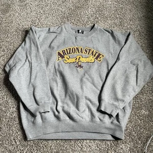 Vintage Arizona State Starter Sweatshirt Herren XL grau Sun Devils 90s Pullover Crew - Bild 1 von 10