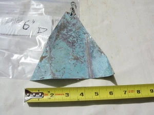 Paolo Soleri 6" Ersatzflosse für Bronze oder Keramik Windglocke natürliche Patina D - Bild 1 von 3