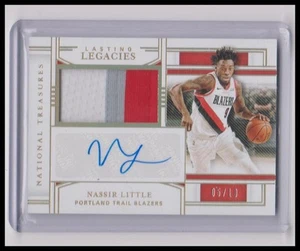 2020-21 National Treasures Lasting Legacies Prime #/10 Nassir Little #LL-NLT - Picture 1 of 2