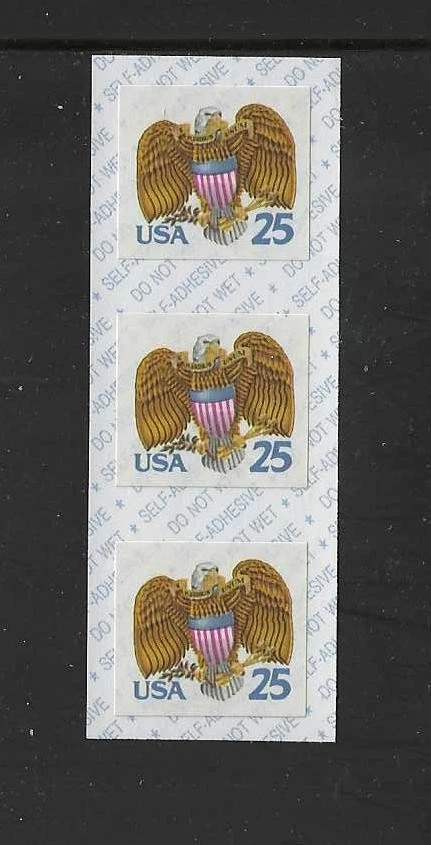 US SCOTT #2431v  STRIP OF 3 MNH TAKE A LQQK ! - Image 1 of 1