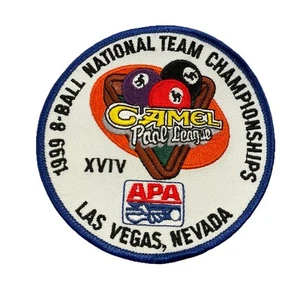 "Parche de 4"" para coser billar de la Liga de Piscina de Camellos campeonatos por equipos Natl 1999" - Imagen 1 de 4