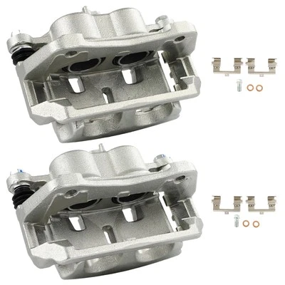 Front Pair w/ Bracket For 2014-2019 Acura MDX 16-19 Honda Pilot Brake Calipers - Image 1 of 4