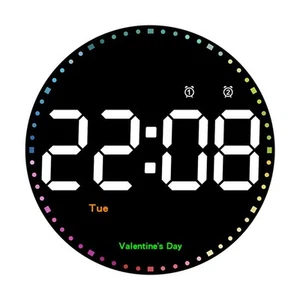 Sleek Design LED Wall Clock 10 Inch Offering Convenience in Time Management - Picture 1 of 12