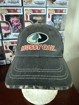 Mossy Oak 打蜡帆布帽子/帽子棕色带迷彩装饰  — 第 1/3 张图片