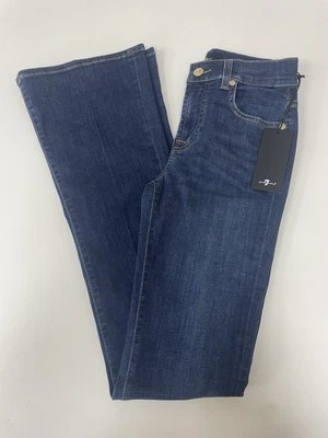 For All 7 Mankind B-Air Boot Cut Rinsed Indigo Wash Dark Blue Size W24L33 - Image 1 of 4