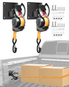Dual-Pivot Retractable Truck Bed Ratchet Straps for Nissan Frontier, Multi-An... - Bild 1 von 7