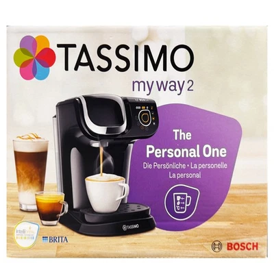 Bosch TAS6502GB Tassimo My Way 2 Coffee Machine Black - Image 1 of 2