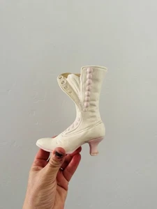 Jardinera de zapatos de tacón alto ATHENA-Rose Rhapsody de cerámica vintage - Imagen 1 de 4
