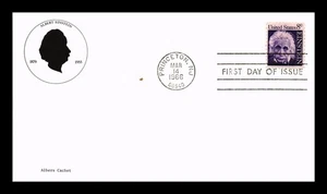 DR JIM STAMPS US COVER ALBERT EINSTEIN 8C PROMINENT AMERICANS FDC ALBERS CACHET - Picture 1 of 2