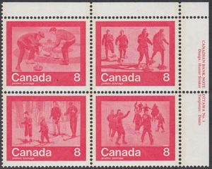 Canada - #647a Winter Sports Plate Block - MNH - Picture 1 of 1