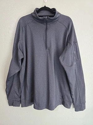 Sport-Tek Tech Fleece 1/4-Zip Pullover  Men's 2XL Grey - Image 1 of 4