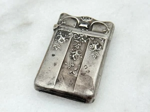 Seltenes amerikanisches Sterling Silber Jugendstil Vesta Etui �� Initiale "R" viktorianisch �� - Bild 1 von 4