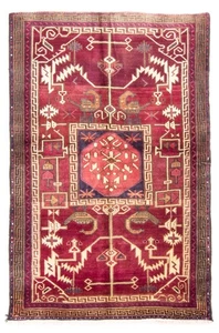Alfombra persa Morgenland - Nomadic - 250 x 163 cm - rojo vino - Imagen 1 de 6