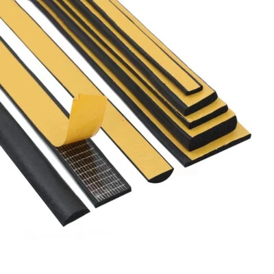 EPDM Dichtband selbstklebend Fenster Tür Dichtung Fugen Moosgummi Flach/Halbrund - Bild 1 von 4