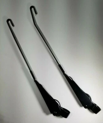 WIPER ARMS LEFT & RIGHT (SET OF 2) BLACK VOLKSWAGEN SUPER BEETLE 1973-1979  - Image 1 of 3