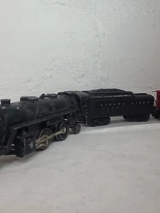 Lionel O Gauge Postwar 1110 2-4-2 W/ Lionel Lines Tender & Caboose Runs - Picture 1 of 17