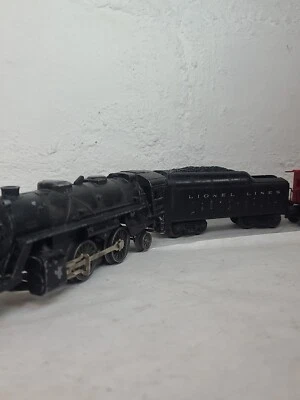 Lionel O Gauge Postwar 1110 2-4-2 W/ Lionel Lines Tender & Caboose Runs - Image 1 of 4