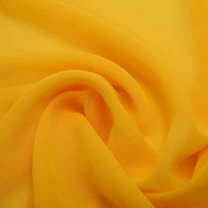 CHIFFON Stoffe Sonnengelb Deko Stoff Kleidung Dekoration Meterware(2,06€\m²) - Bild 1 von 1