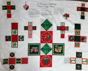 Vintage Holiday A Christmas Gathering Cut-N-Stuff Nähen Blöcke Ornamente Wamsutta - Bild 1 von 5